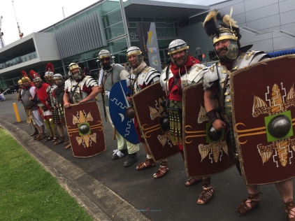 It's the Romans from the Roman Imperium.. also thanks to one member of the Roman Imperium whom got me a exhibitor pass whom other wise would wait in line in the queue..